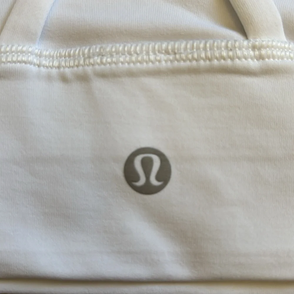 Lululemon White Long Line Energy Bra Size 8 - Picture 7 of 8